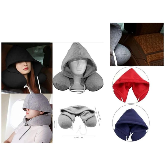 Hooded Travel Neck Pillow