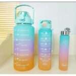 3-in-1 Set Motivational Water Bottle