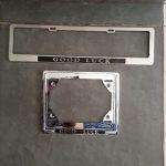 GOOD LUCK Chrome Material New Generation Number Plate Holders - SET