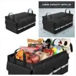 Heavy Duty Car Trunk Organizer with lid/cover