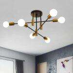 Modern Living Room / Bedroom Chandelier Lighting 6Bulbs
