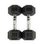 15Kg Pair Hexagonal Dumbbell
