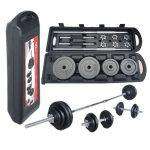 50kg Adjustable Dumbbell And Barbell Weight Set + Free Casing