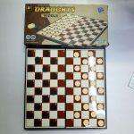 Magnetic Draught Riddle Checkers Board Game